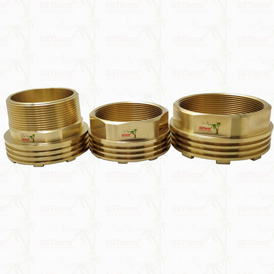 Tembaga Wanita & Pria Threaded sisipan CW617N untuk katup Konduktivitas termal yang lebih tinggi ketahanan korosi
