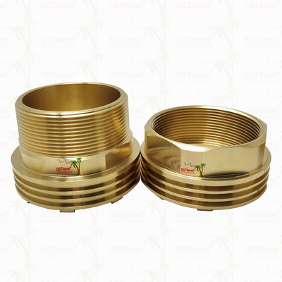 Tembaga Wanita & Pria Threaded sisipan CW617N untuk katup Konduktivitas termal yang lebih tinggi ketahanan korosi