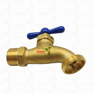 Brass Faucet Brass Bibcock Brass Tap Valve Tap Air Bahan Disesuaikan 1/2 " 3/4 "
