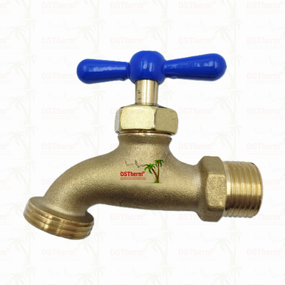 Brass Faucet Brass Bibcock Brass Tap Valve Tap Air Bahan Disesuaikan 1/2 " 3/4 "