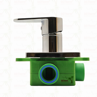 Katup Pancuran Mixer 3 Arah Berlapis Krom PPR 20mm 25mm
