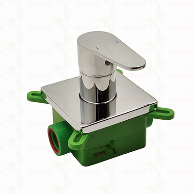 Katup Pancuran Mixer 3 Arah Berlapis Krom PPR 20mm 25mm