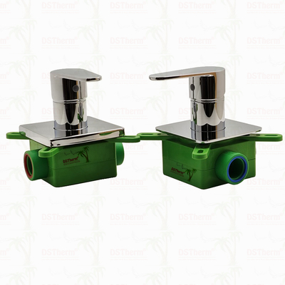 Katup Pancuran Mixer 3 Arah Berlapis Krom PPR 20mm 25mm