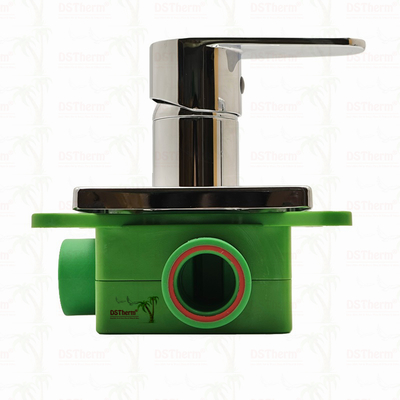 Katup Pancuran Mixer 3 Arah Berlapis Krom PPR 20mm 25mm