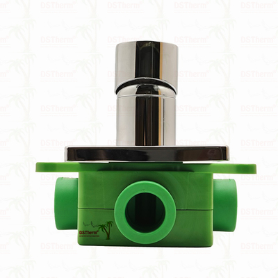 Katup Pancuran Mixer 3 Arah Berlapis Krom PPR 20mm 25mm