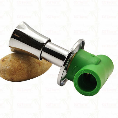 PN25 PPR Stop Valve 20-40mm Chrome Plated dengan Anti-Slip Handle