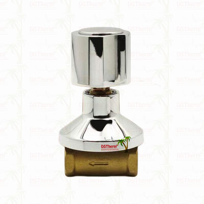 Katup Stop Kuningan Berlapis Krom Katup Global Gaya Amerika Selatan B 1/2"-1"