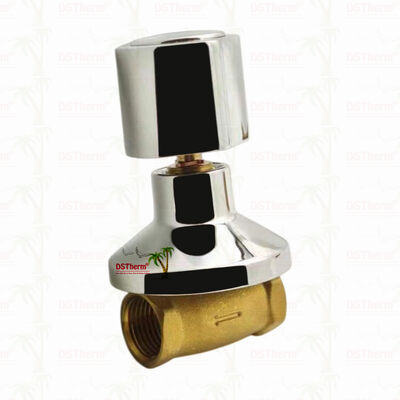 Katup Stop Kuningan Berlapis Krom Katup Global Gaya Amerika Selatan B 1/2"-1"