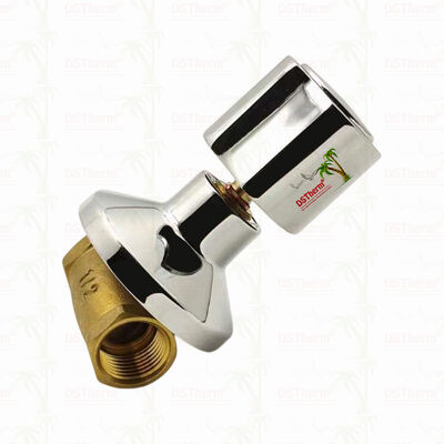 Katup Stop Kuningan Berlapis Krom Katup Global Gaya Amerika Selatan B 1/2"-1"