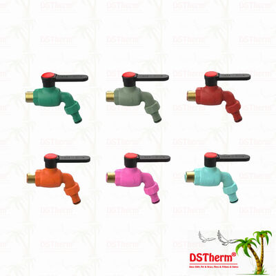 PPR Bibcocks Air Spout Faucet Air Tap Spigot Warna Disesuaikan 1/2 "