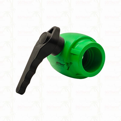 PPR Ball Valve dengan Waving Handle dan Brass Ball Untuk Sistem Pipa 20-63MM Disesuaikan