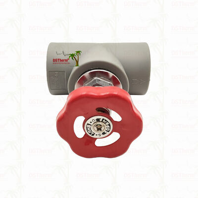 PPR Stop Valve berlapis krom abu-abu dengan kartrid kuningan Global Vlave 20-110mm