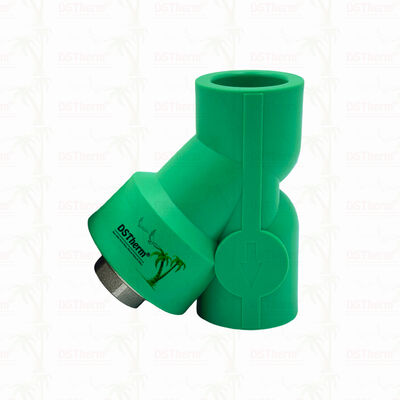 Katup Saringan PPR PN25 Katup Filter Bentuk Y Kompak 20–32mm untuk Sistem Air