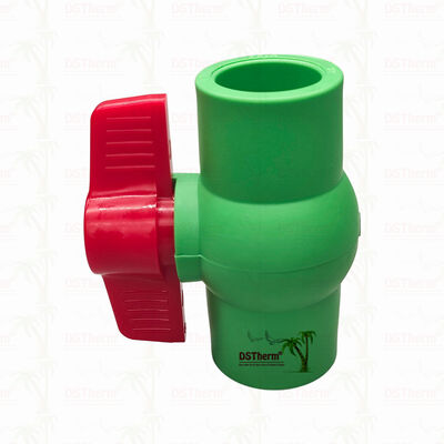 PPR Plastic Ball Valve Dengan Plastic Ball Untuk Sistem Pipa 20-63mm Zero Leakage