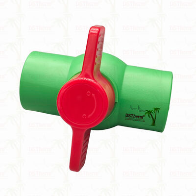 PPR Plastic Ball Valve Dengan Plastic Ball Untuk Sistem Pipa 20-63mm Zero Leakage