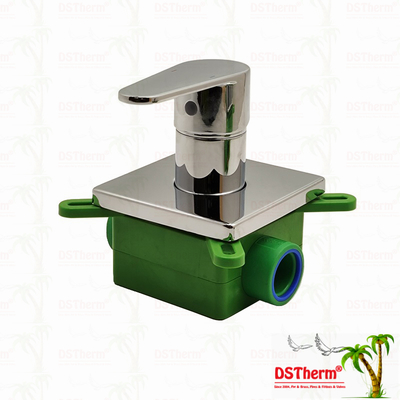 Katup Pancuran Mixer 3 Arah Berlapis Krom PPR 20mm 25mm