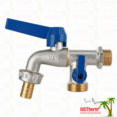 Keran Ganda Outlet Aluminium Universal Klasik Sedang Gagang Keran Kuningan Keran Kuningan 1/2