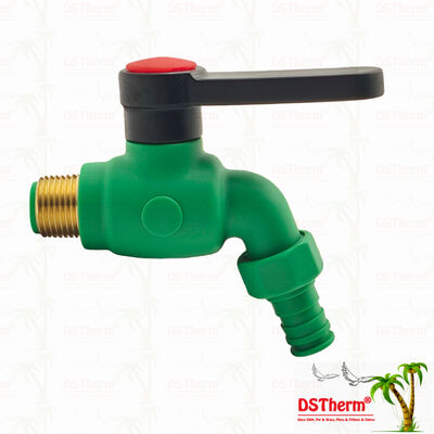 PPR Bibcocks Air Spout Faucet Air Tap Spigot Warna Disesuaikan 1/2 