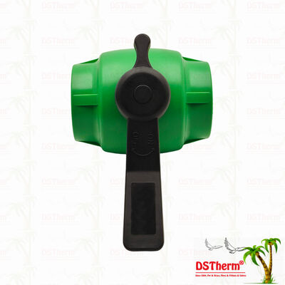 PPR Full Bore Fast Flow Ball Valve Dengan Cartridge Kuning Untuk Pipa PPR 20-63MM Disesuaikan